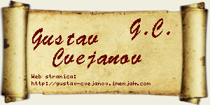 Gustav Cvejanov vizit kartica
